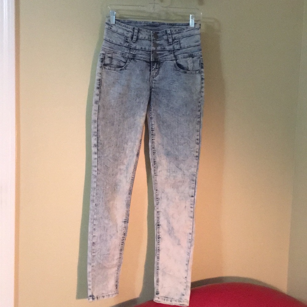 harmony + HAVOC Acid Washed High Rise Jeans